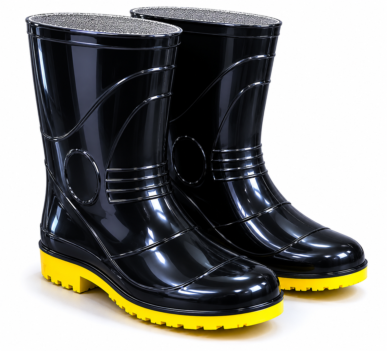 Gum Boot 12" lemon sole With Lining Without Toe