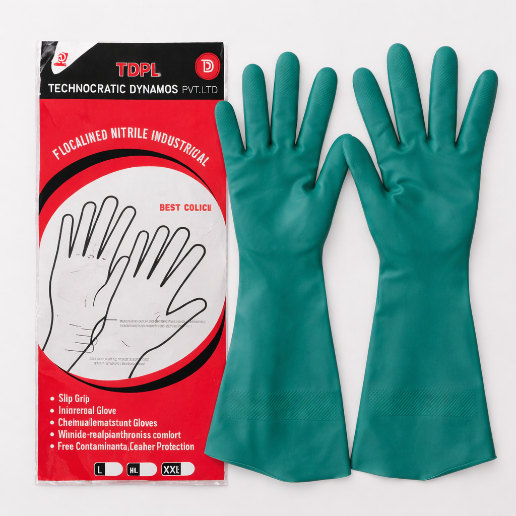 TDPL NITRILE RUBBER HAND GLOVES 14''