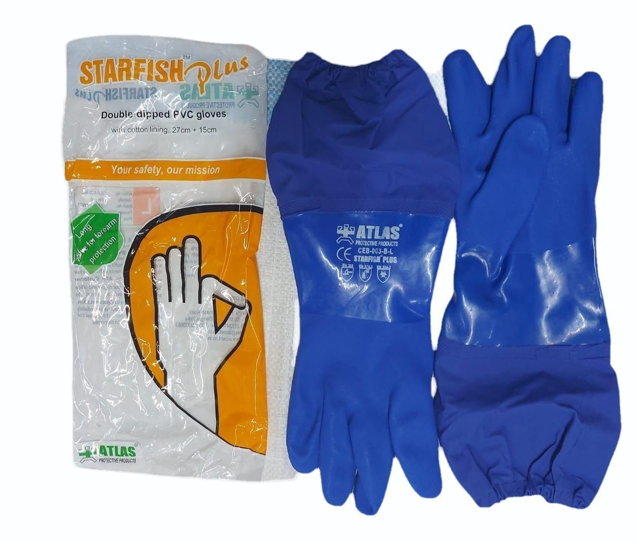 PVC Hand Gloves (Atlas Starfish)14 inch