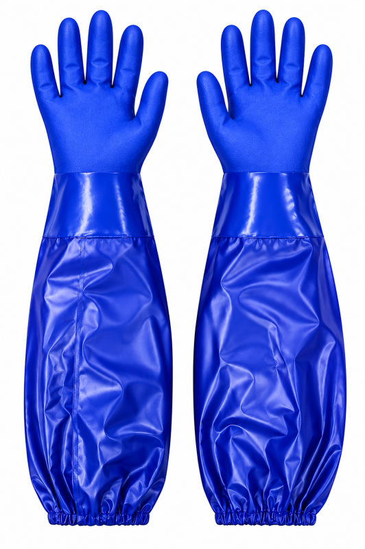 Pvc gloves with sleeves 23 inch