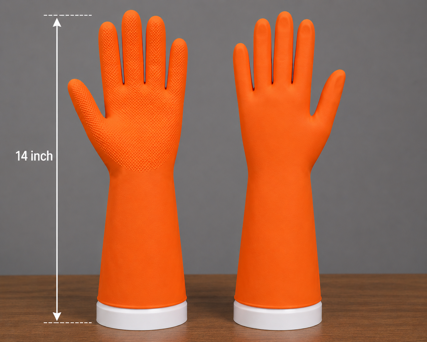 Industrial Rubber Hand Gloves 14 inch