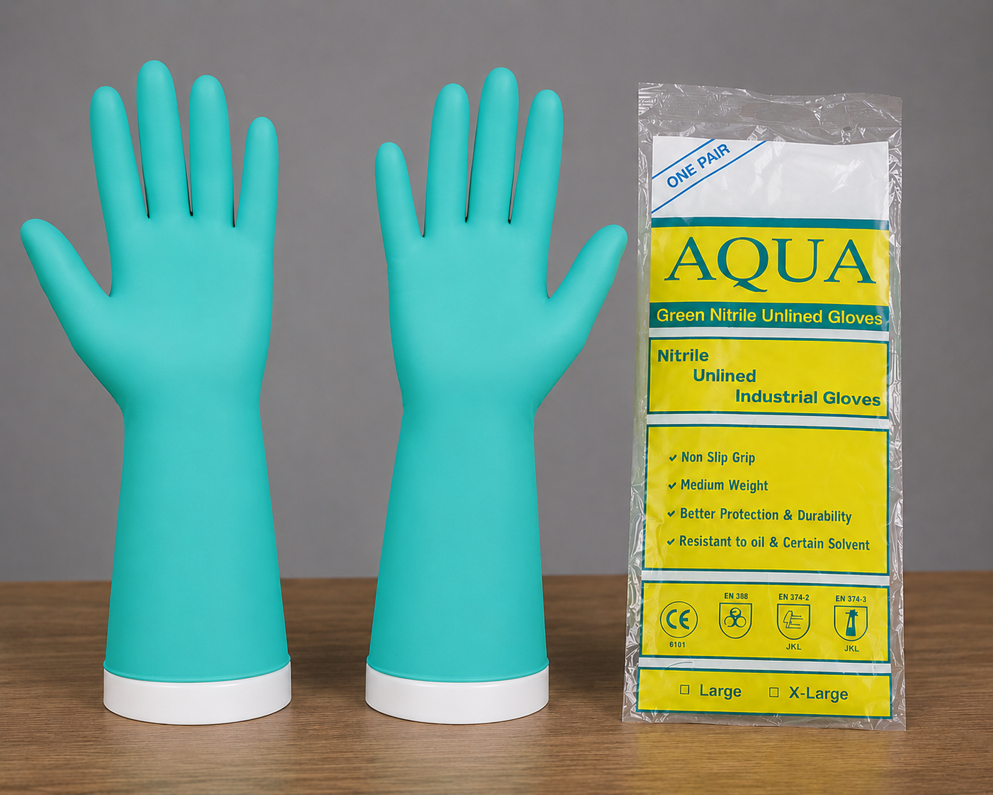 Nitrile HAND Gloves Aqua