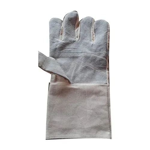 Leather Canvas Hand Gloves 12 inch