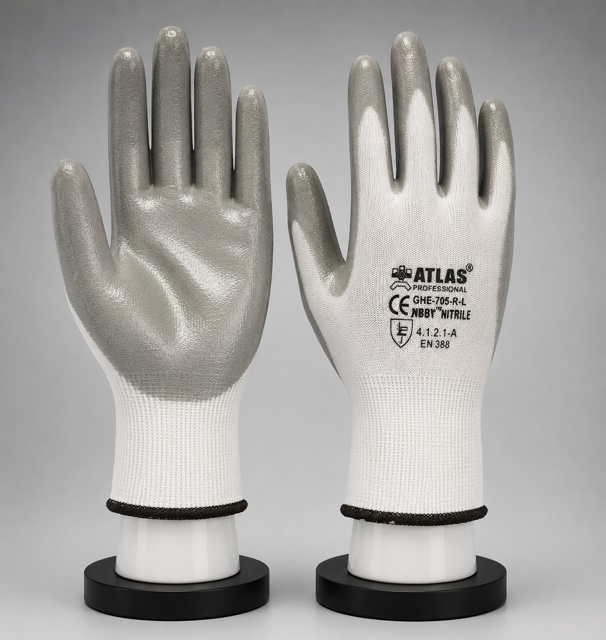 Nitrile Coated Atlas Rubby-705 Hand Gloves.