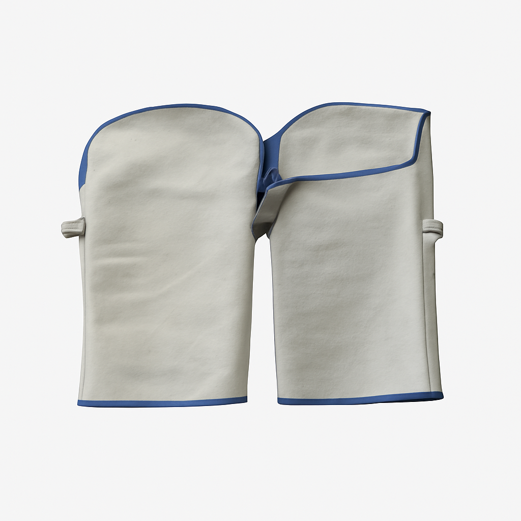 White Leather Hand Sleeves